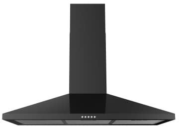 electriQ 90cm Traditional Chimney Cooker Hood - Black