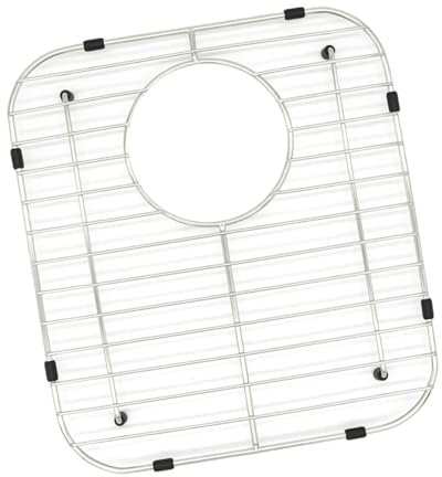 MagiDeal Griglia Protettiva per lavello da Cucina, Resistente, Antiscivolo, Protettiva, griglia per lavello, griglia di Scarico per lavello, per Asciugatura, Foro di Scarico Laterale, 300x335mm