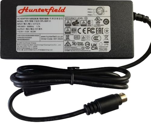 12V 5A 60W AC Adapter With 3-Pin Output Plug, Suitable For 3 Pin AvTex TVs Only