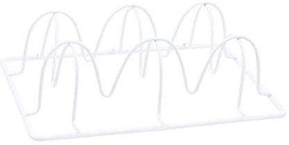 DOITOOL Eisen-eierhalter Für Kühlschrank Mit Stilvollem Design Platzsparend Und Stabil Für Küche Esszimmer Und Restaurant Stapelbarer Eieraufbewahrungsständer Aus Robustem Draht in Weiß