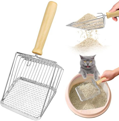 Pelle à Llitière pour Chat, Pelle Litiere Chat 27,5*13cm Cat Litter Scoop, Ramasse Litiere Chat, Pelle pour Litiere Chat, Pelle Litiere Chat Metal, Ramasse Crotte pour Chat, pour Chat, Petits Animaux