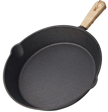 CRILSTYLEO Padella Ghisa Antiaderente Per Grigliate e Fritture All Utensile e Portatile Per e