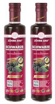 Zühre Ana Schwarzer Maulbeer Extrakt - Natürliche Antioxidant, maulbeeren sirup - für Blutzucker, Mundgesundheit - multivitamin getränke - vegan karadut özü