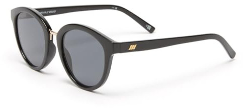 Le Specs INFLUX BLACK - Sonnenbrille für Damen Runde Rahmenform mit hohem UV-Schutz LSP2552127