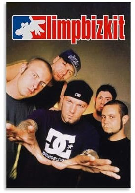 LKKHPEP Poster Limp Bizkit, Metallband, Leinwand, Wandkunst, dekoratives Wohnkultur, Gemälde für Wohnzimmer, Schlafzimmer, 30 x 45 cm, ungerahmter Stil
