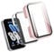 Vroxdrez 2 Custodie Compatibili con Samsung Galaxy Fit 3 con Pellicola Protettiva, Cover 360° in Policarbonato Rigido Ultra Sottile, Antigraffio –trasparente e oro rosa