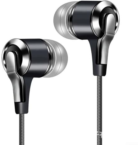 Auricolari cablati con microfono per smartphone Huawei For Honor, ideali per gli amanti della musica e gli utenti attivi in cerca di comfort (blu)