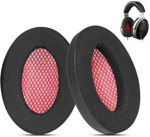 Solitaire P Ohrpolster Ersatz für T+A Solitaire P-SE/Solitaire P Kopfhörer, Ersatz-Ohrpolster Kissen (Mikrofaserstoff/Proteinleder/Memory-Schaum)
