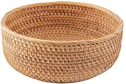 Corbeille à fruits et légumes faite à la main - En osier - Multi-usage - Pour le stockage de nourriture et de pain