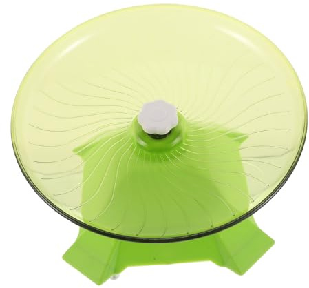 TOYZFRIENDY Rueda Hamster Suelo Silenciosa con Estructura Estable para Pequeños Animales como Hámsteres Chinchillas y Ratones Accesorio de Ejercicio Interactivo y Seguro para Mascotas