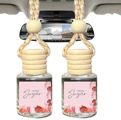 Car Scents Lufterfrischer | Hängender Auto-Duftdiffusor | Lufterfrischer Duftdiffusor | Glasflasche Automobil-Aromatherapie für Damen und Herren | Duftdekoration