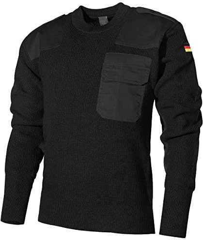 MFH BW Pullover Negro tamaño L (Tag tamaño 54)