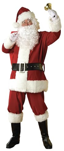 Rubie's Men's Regal Plush Santa Suit Adult Sized Costumes