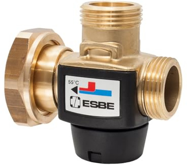 ESBE VTC317 DN20 | Temp. 60 °C | Ladeventil Pumpenflansch PF 1½'', G 1''