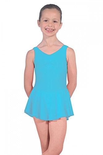 Roch Valley ISTDJ ärmelloses Ballett Trikot mit Rock Türkis 5-6 Jahre 110-116cm (1)