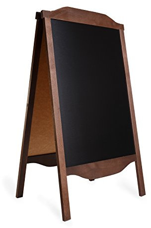 Signalisation routière Conseil en Bois Trottoir CHAUSSÉE Panneau Sandwich, Signe de Pavement, Tableau de Menu, Panneau publicitaire, Noir d'une Carte ACCES Valeur Bon Plan - RO2