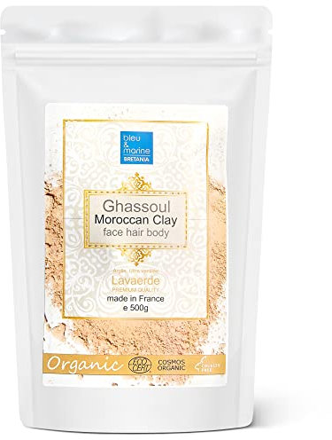 Mascarilla Ghassoul Rhassoul 500g Piel y Cabello Fuerte Piedra Mora Arcilla Acne Limpieza Cara Champú Arcilla Roja en Polvo Arcilla Pelo Lava Marroquí Arcilla Jabonosa Natural