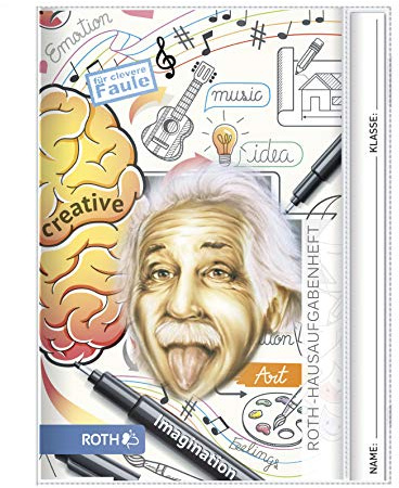 ROTH Hausaufgabenheft Teens für clevere Faule Einstein A5