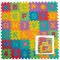 ADEPTNA 36 PCS MULTI-COLOURED SOFT EVA FOAM JIGSAW PLAY MAT LETTERS AND NUMBERS - ALPHABET FLOOR MAT FOR KIDS PLAY ROOM - EACH TILE MEASURES 17CM X 17CM X 1CM
