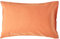 HOMESCAPES Leinen Kissenbezug 50x90 cm orange, Halbleinen Kissenhülle Hotelverschluss, 60% Leinen & 40% Baumwolle