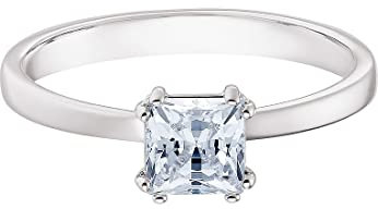 Swarovski Damen-Damenring ATTRACT Metall Kristall 55 Silber 32010477