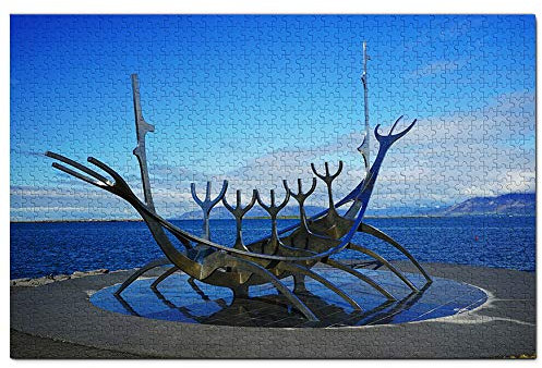 Island Sun Voyager Reykjavik Puzzle 1000 Teile Holzpuzzle Erwachsene Spielgrafik Reise Souvenir Holz