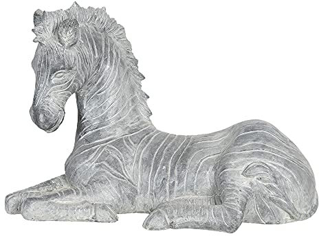 Clayre & Eef Dekofigur Zebra grau Polyresin 35 x 17 x 24 cm 6PR3203