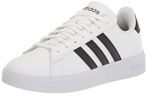 adidas Women's Grand Court 2.0 Tennis Shoe, FTWR White/Core Black/Core Black, 10.5
