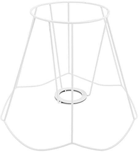 Lurrose Hängelampe Lampenschirm Rahmen Ersatzschirm Gestell Rohling Ring E27 Pendelleuchte Schirm Eisen Ersatz Lampe Drahtgestell Wandlampe Tischlampe Stehlampe Metallschirm Landhausstil Deko