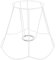 Lurrose Hängelampe Lampenschirm Rahmen Ersatzschirm Gestell Rohling Ring E27 Pendelleuchte Schirm Eisen Ersatz Lampe Drahtgestell Wandlampe Tischlampe Stehlampe Metallschirm Landhausstil Deko
