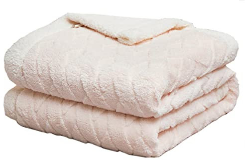 Hayisugal Flauschige Sherpa Kuscheldecke - hochwertige Schafdecke, super weiche Fleecedecke als Sofadecke, Tagesdecke oder Wohndecke Couchdecke Sofa überwurfdecke, Beige, 200 x 230cm
