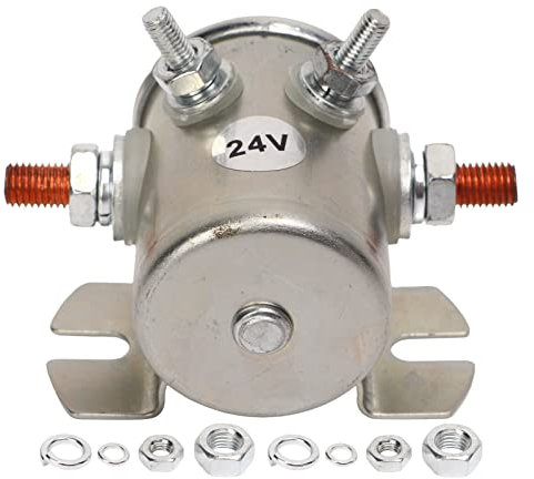 Relais de Démarreur de Moteur, Yosoo Relais de Démarreur de Moteur 200A 24V 1114208 Solénoïde de Relais de Démarreur Anti-poussière pour Treuils Bateaux Club Car
