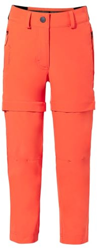 VAUDE Leichte Zip-Off-Wanderhose für Jungen und Mädchen, zur extra kurzen Shorts abzippbar, elastisches, schnelltrocknendes Material, UPF 50, Kinderhose