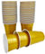 Vitavalley 50 goldene Party-Cups (473ml) - wiederverwendbare & robuste Plastikbecher - ideal für Deine Feier