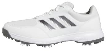adidas Herren Tech Response 3.0 Wide Golf Shoes Golfschuhe, Cloud White/Dark Silver Metallic, 42 EU