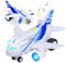 Tcvents Aeroplane Toys for 3 4 5 6 7 8 Years Old Boys and Girls, 360° Rotating Musical Airplane Toy with Flashing Lights and Music, Electric Plane Toys, Birthday Gift for Kids