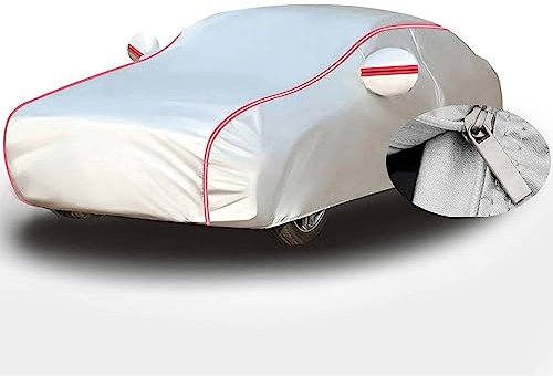 Autogarage Abdeckung Hagelschutz Kombi für FIAT Panda/Panda Cross, Allwetterschutz Im Freien,Atmungsaktiv, UV-beständig, Kratzfest Und Staubabweisend Mit Reflektierenden Streifen, (Color : 4, Size :