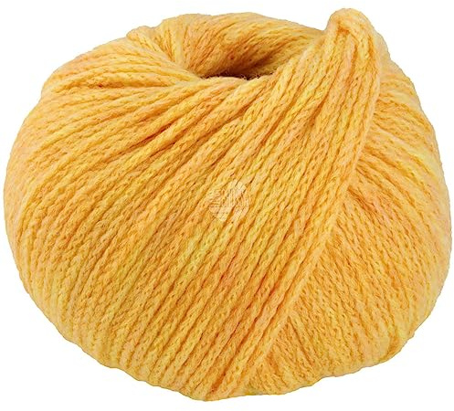 LANA GROSSA Cool Merino | Leichtes Kettengarn aus klassischer Merinowolle | Handstrickgarn aus 90% Schurwolle (Merino) & 10% Polyamid | 50g Wolle zum Stricken & Häkeln | 150m Garn FB 22