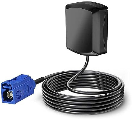 Maswell GPS-Antenne Fakra C Blau, wasserdicht, magnetische Navigation, aktive Antenne, kompatibel mit Blaupunkt Becker RNS MFD-2 Audi VW Mercedes für VW RNS 300 310 500 510 MFD 2 3 Comand