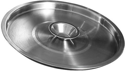 UPKOCH Stainless Steel Pot Lid, Multipurpose Pan Cover, Dustproof Bowl Lid, Fits 19.1cm-22cm Diameter, Easy to Clean, 1pc