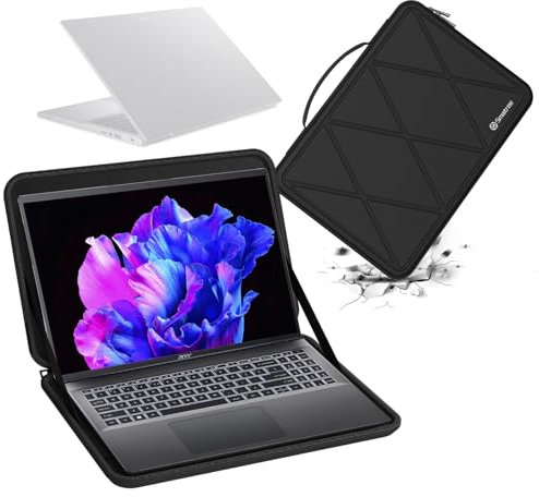 Smatree Custodia Protettiva Rigida in Eva Compatibile con 16 Pollici Acer Swift Go 16- SFG16-71-52S/SFG16-72T-95LG Laptop, per Acer Swift Go 16 SFG16-71-75FJ Laptop Anti-Shock Notebook Bag (X8285)