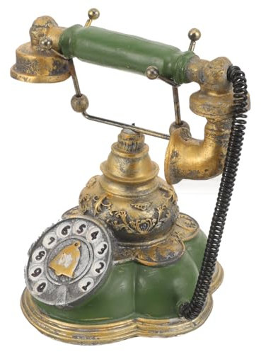 TOPBATHY Vintage Wählscheibentelefon aus Kunstharz, Retro Dekoration