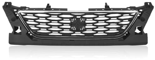 XTevu Rejilla de Parachoques Delantero con Cromo 5F0853654D989 Reemplazo de moldura de Rejilla Central de Parachoques Delantero para Seat Leon F-R 5F MK3 Pre Facelift 2013 a 2017