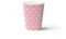 PAW - Vasos Desechables Cafe (250 ml) I Paquete de 8 I Vasos de Cartón Ideal para Bodas, Fiestas Infantiles, Cumpleaños, Celebraciones I Impresión de Vasos de Papel al Agua I Lunares Rosa Claro