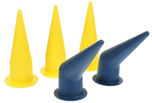 SOLUSTRE 5St Klebedüsen-Set silikondüsenset Glasdichtungswerkzeug Dichtungsspitzen-Set Endbearbeitungswerkzeug für Dichtungsmasse Bausatz Verstemmungswerkzeuge Dichtungsverlängerungsdüse