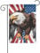 Adler mit USA-Flagge für den Außenbereich, kleine Rasenflagge, ein Muss für jeden Rasen oder Hinterhof
