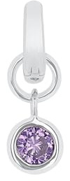 Amor Charm 925 Sterling Silber Damen Charms, mit Zirkonia synth., 1,5 cm, Silber, Kommt in Schmuck Geschenk Box, 2038544