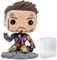 POP Marvel: Avengers Endgame - I Am Iron Man (Glow-in-The-Dark) PX Previews Exclusive Funko Vinyl Figure (Bundled with Compatible Box Protector Case), Multicolor, 3.75 inches