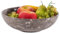 Radicaln Marble Fruit Bowl 10 Oceanic Handmade Holder – Kitchen Counter Décor, Modern Fruit Dish, Large Serving for Dining Table, Home & Kitchen