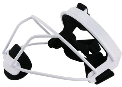 GIKYTEC Softball-Gesichtsmaske, langlebig und maximaler Schutz, schützender Softball-Gesichtsschutz (weiß)